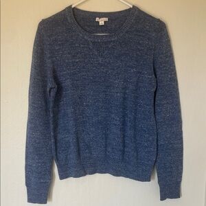 GAP Heathered Blue Women's Crew Neck Sweater 100% cotton